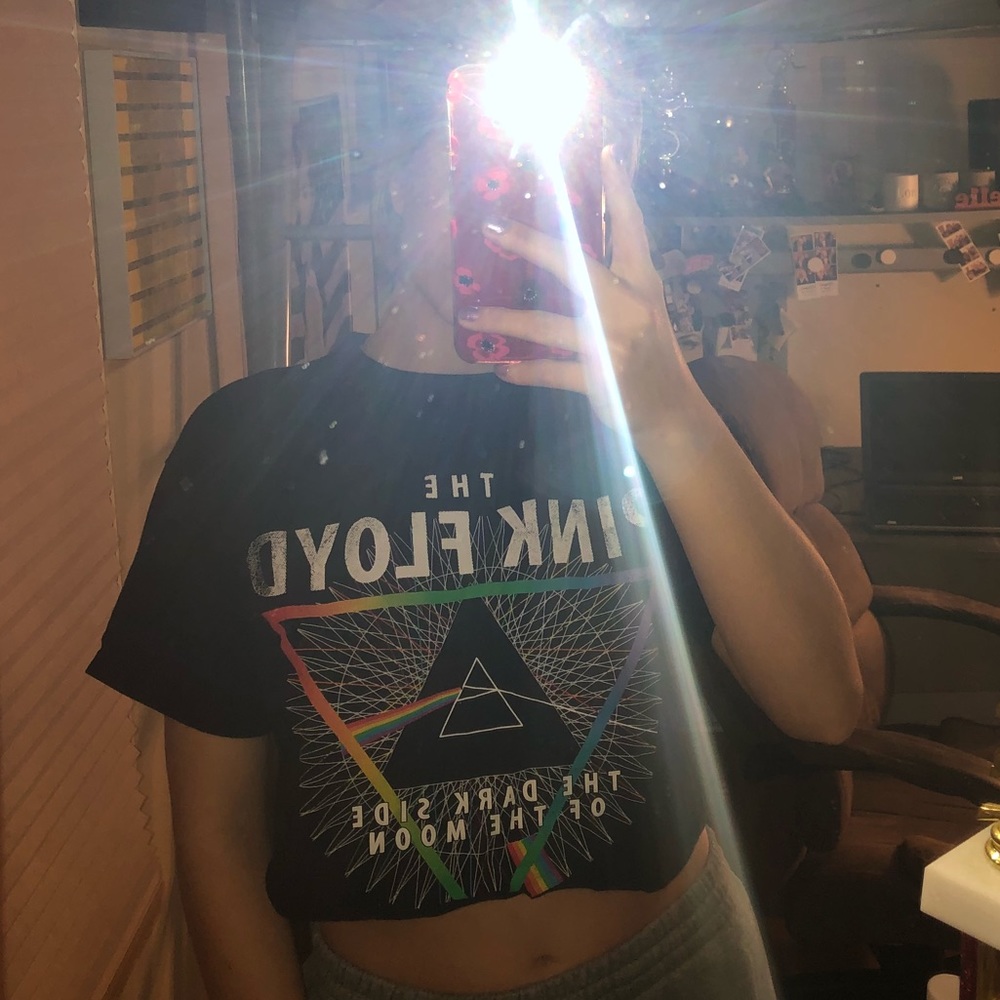PINK FLOYD cropped top